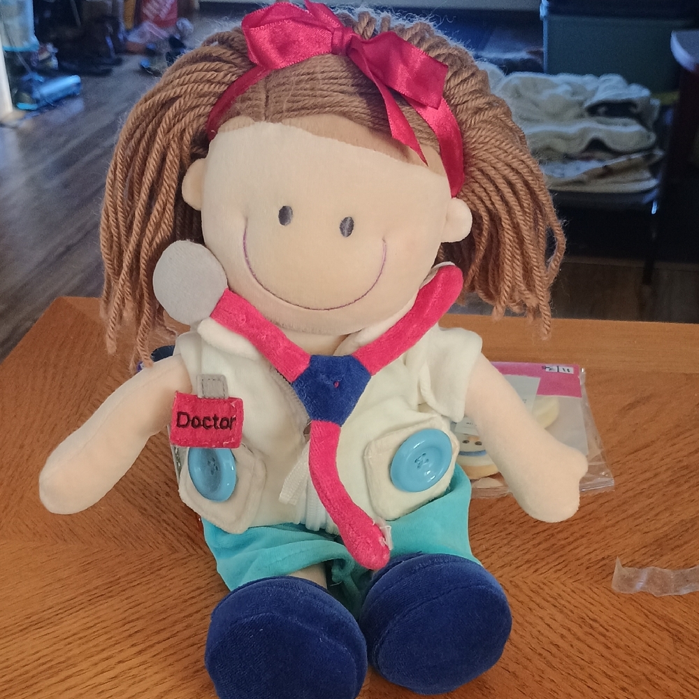OKIE DOKIE DOCTOR STUFFED DOLL 20 YRS OLD...CUTE!,